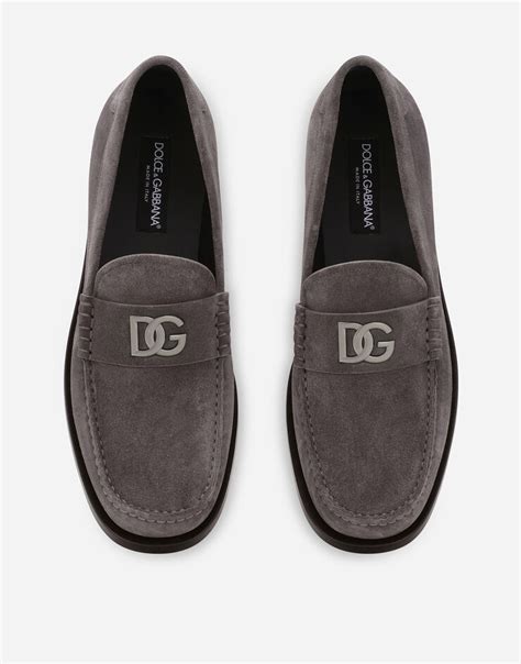 Suede loafers in Gris for 